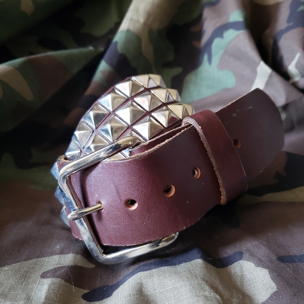(Vtg) 1990 original Studded rocker belt